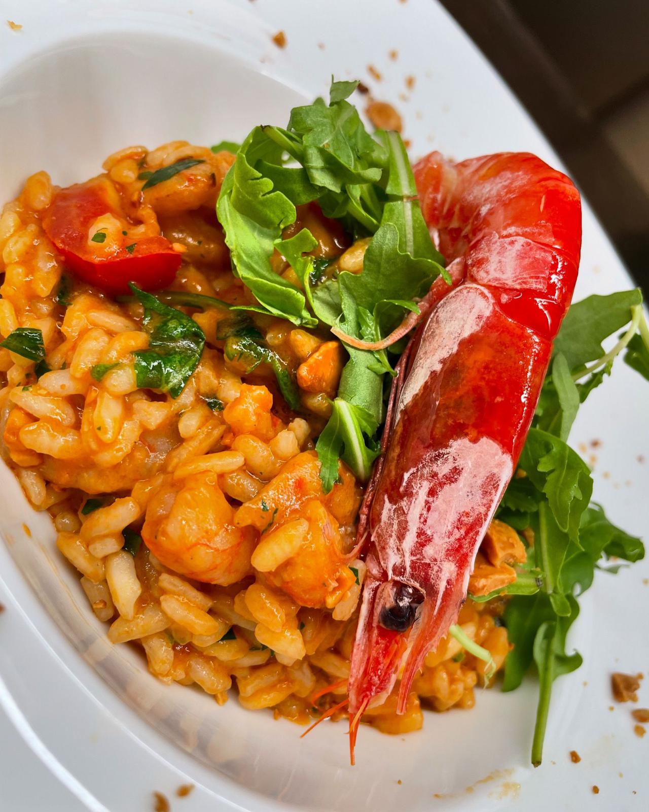 Risotto con gambero rosso – Il Pilota